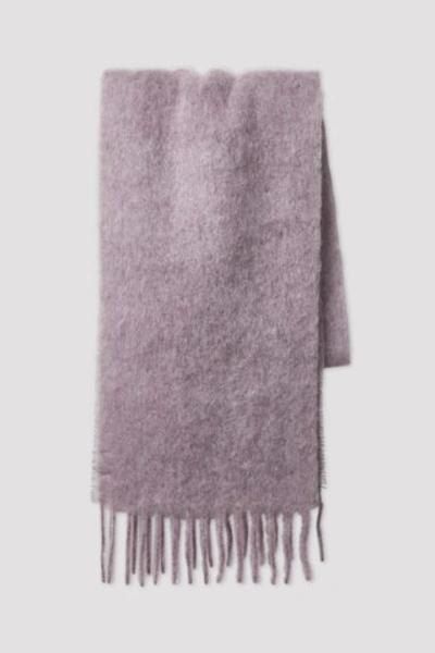 Filippa K Slim Chunky Wool Scarf In Pink Sky