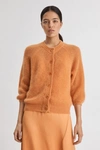 Filippa K Charlotte Cardigan In Pale Orange