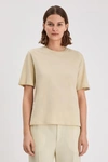 Filippa K Annie Cotton T-shirt In Faded Yellow