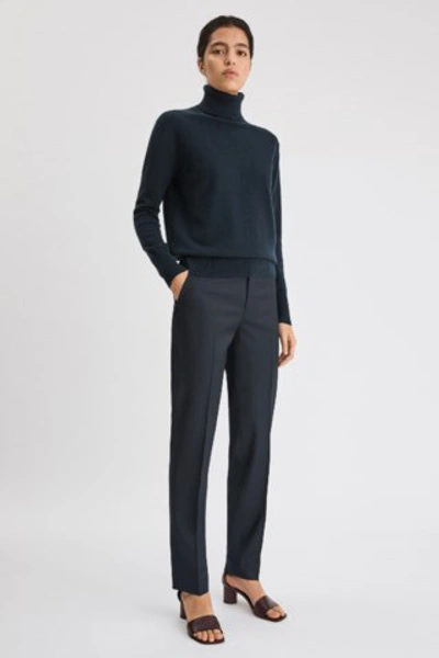 Filippa K Luisa Cool Wool Trouser In Dk. Navy