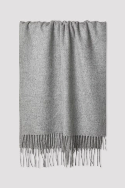 Filippa K Cashmere Blend Scarf In Light Grey Melange