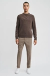 Filippa K Terry Cropped Trouser In Grey Taupe