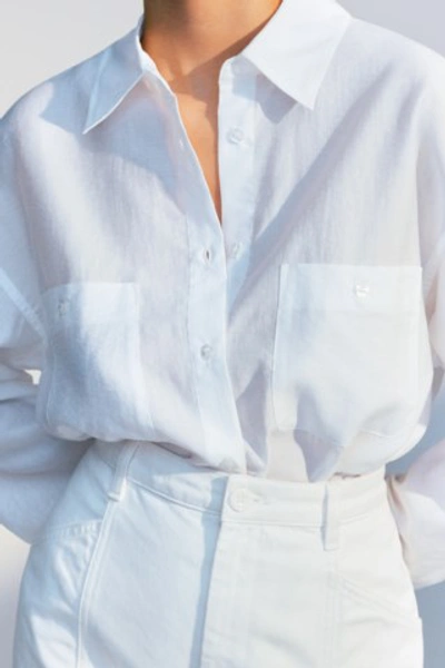 Filippa K Sandie Shirt In Coconut White