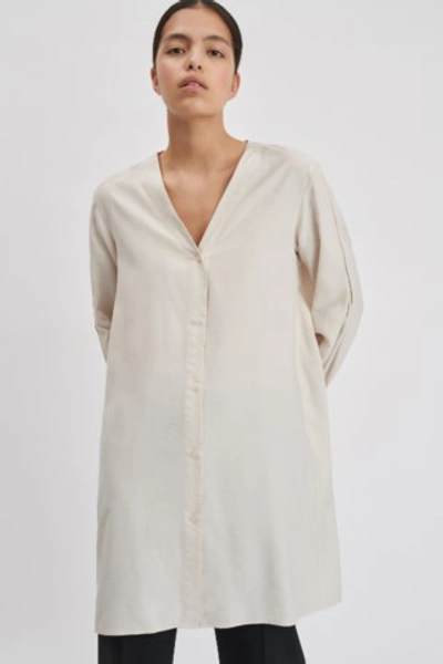 Filippa K Isobel Shirt Dress In Ivory