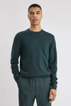 Filippa K Cotton Merino Sweater In Fern