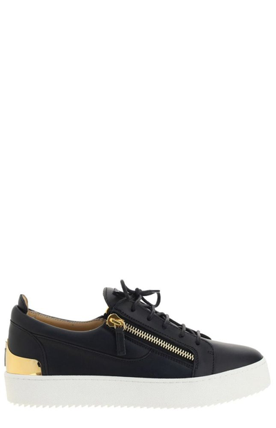 Giuseppe Zanotti Frankie Steel Low-top Sneakers In Black