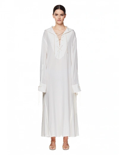 Ann Demeulemeester White Maxi Dress