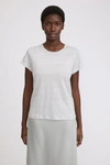 Filippa K Hazel Linen Tee In Sterling Grey