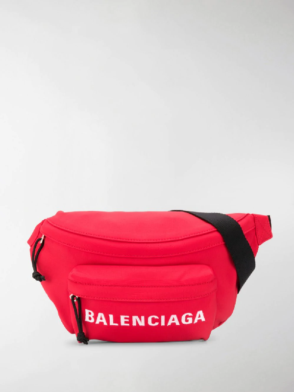 balenciaga red fanny pack