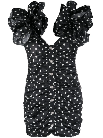alessandra rich black polka dot dress Long Black Sequined Sparkly Sexy Backless Evening Party Cocktail Prom –  AlineBridal
