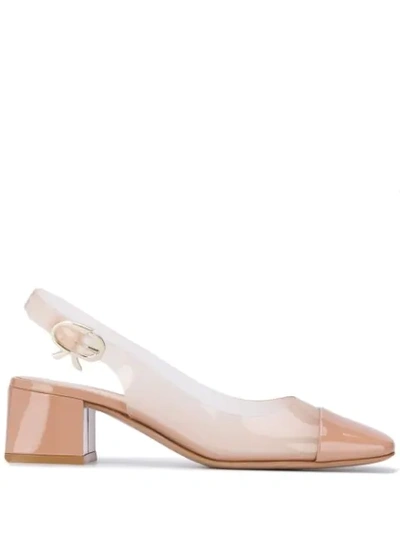 Gianvito Rossi Agata Slingback Pumps In Neutrals