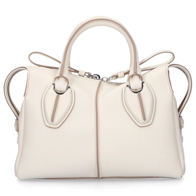 Tod's Women Handbag D-styling Calfskin Logo White