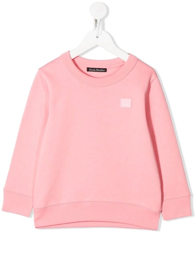 Acne Studios Kids' Mini Fairview Sweatshirt In Pink