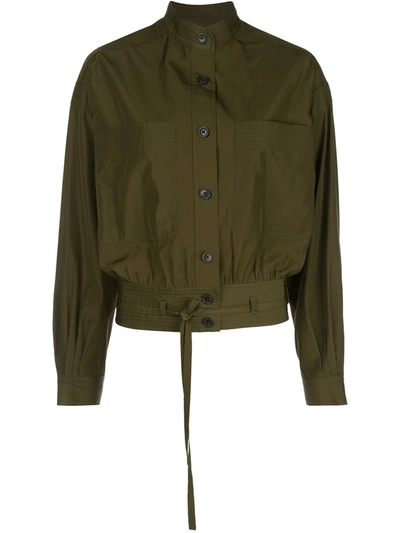 Jason Wu Patch-pocket Shirt Jacket In Green