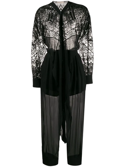 Pucci Vivara Embroidered Jumpsuit In Black