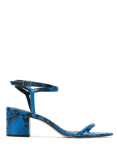Nk Snake Violet Sandals In Blue