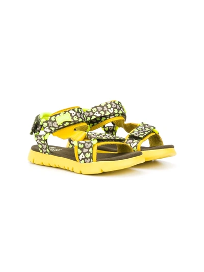 Camper Kids' Oruga Open Toe Sandals In Yellow