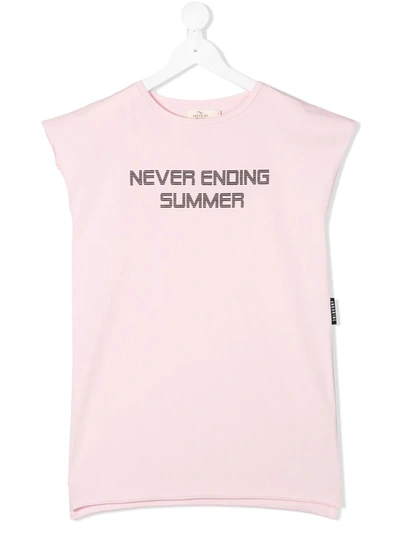 Andorine Kids' Never Ending Summer T-shirt Dress In Pink