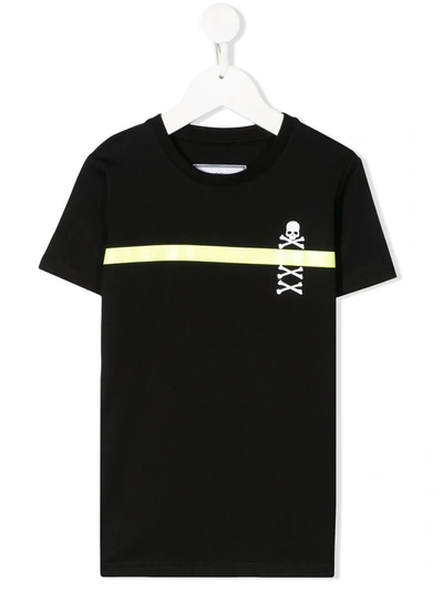 Philipp Plein Kids' Skull Detail T-shirt In Black
