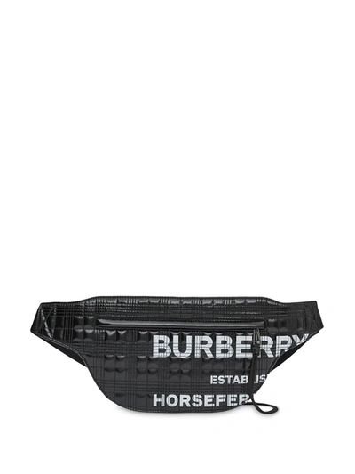 Burberry Horseferry Printed Belt Bag In Black