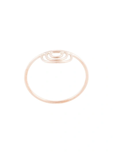 Natalie Marie 9kt Rose Gold Ochre Ring