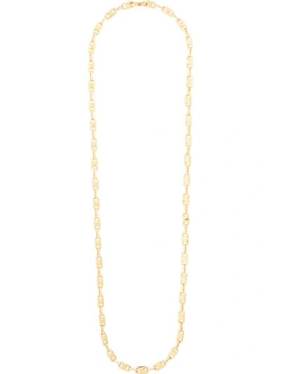 Pre-owned Celine 2011  Chain Link Necklace In Gold