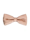 Hucklebones London Kids' Metallic Bow Hair Clip In Rose Gold