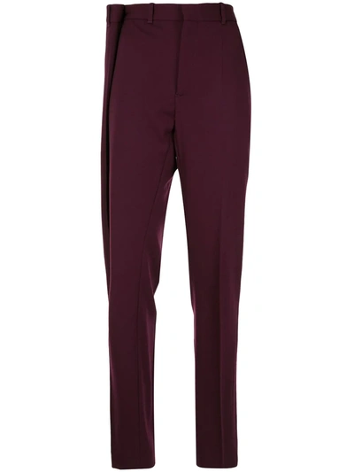 Y/project High Rise Tapered Trousers In Purple
