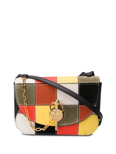 Jw Anderson Keyts Colour-block Crossbody Bag In Black