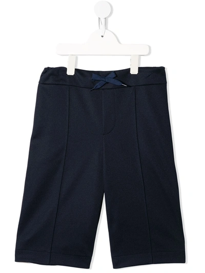 Fendi Kids' Ff Side Stripe Track Shorts In Blue