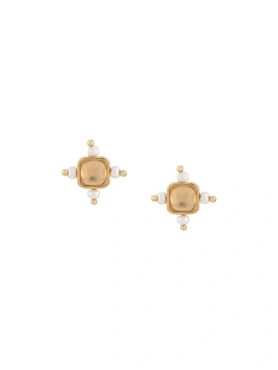 Goossens Venise Stud Earrings In Gold