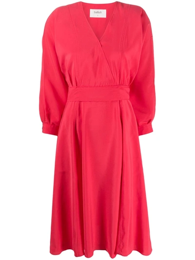 Ba&sh Cauke Tie-waist Dress In Red