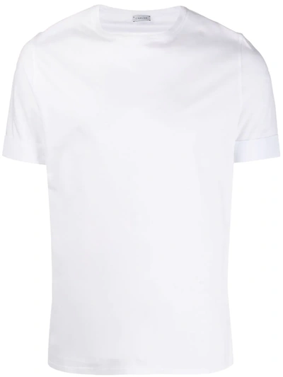 Caruso Shirt Cuff-sleeve T-shirt In White