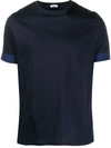 Caruso Shirt-cuff Sleeve T-shirt In Blue