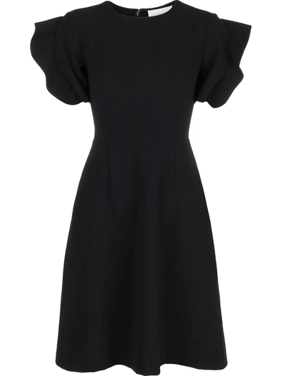 Sachin & Babi Harper Flounce Sleeve Cocktail Dress In Black