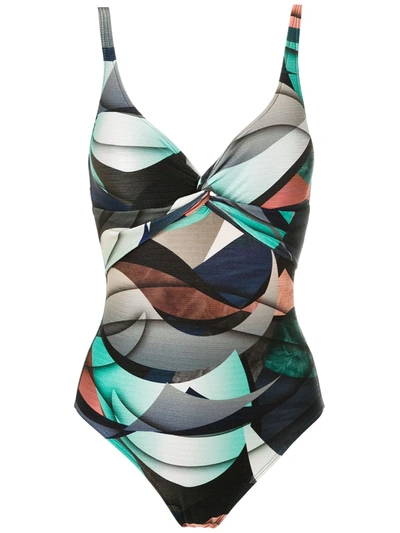 Lygia & Nanny Adriana Printed Swimsuit In Blue
