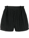 Marco De Vincenzo Zigzag Pattern Shorts In Black