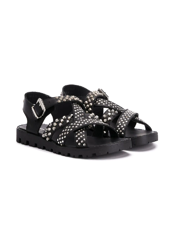 dsquared studded buckle sandals
