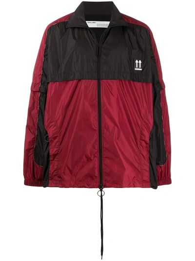 Off-white Arrow Detachable Sleeves Jacket In Red