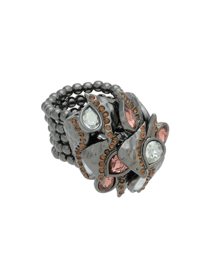 Camila Klein Crystal Embellished Ring In Black