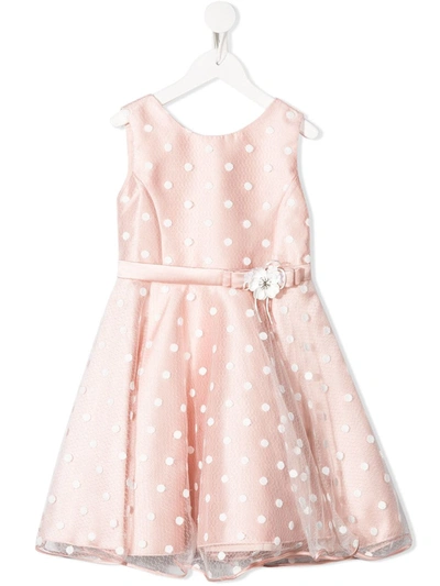 Abel & Lula Kids' Mikado Tulle Dress In Pink