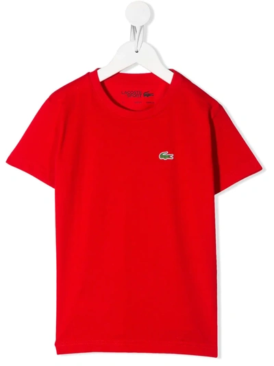 Lacoste Logo T-shirt In 240 Rouge