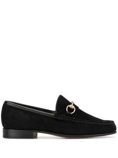 Pre-owned Gucci Horsebit Loafers In Black