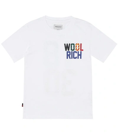 Woolrich Teen Logo Print T-shirt In White