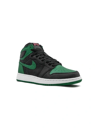 Jordan Kids' Air  1 Retro High Gs Pine Green Black