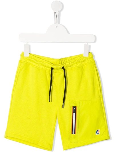 K-way Kids' Le Vrai Gontrand Shorts In Green