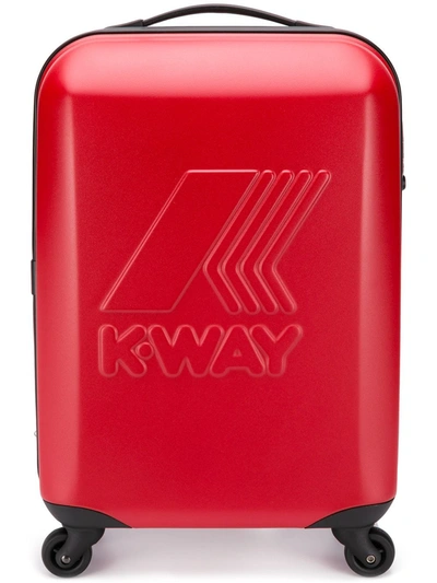 K-way Embossed Logo Trolley In Red