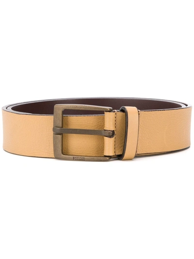 Pre-owned Gianfranco Ferre 1990 Leather Buckle Belt In Brown