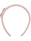 Ferragamo Vara Bow Grosgrain Headband In Macaron