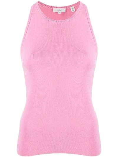 A.l.c Knitted Tank Top In Pink